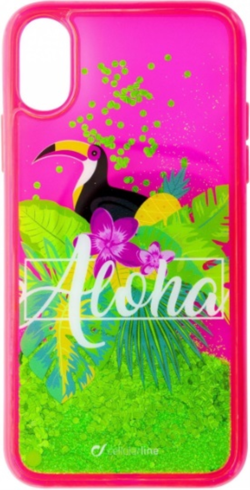 CELLULARLINE Custodia cover per iPhone X Cellular Line Stardust Aloha